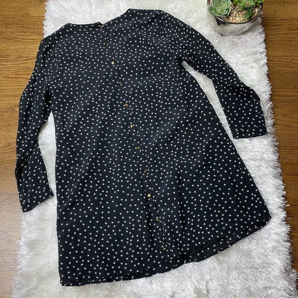 Madewell Silk Star Scatter Dress H0259 - Picture 4 of 12